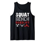 Powerlifting Motivation - Squat. Banco. Deadlift Camiseta sin Mangas