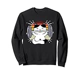 Gato Deadlift Powerlifting Kitty Levantamiento de Pesas Gato Sudadera