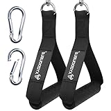 2PCS Mango de Resistencia para Ejercicios Nylon Cuerda Tríceps Manija Agarre Gym Empuñadura de...