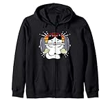 Gato Deadlift Powerlifting Kitty Levantamiento de Pesas Gato Sudadera con Capucha