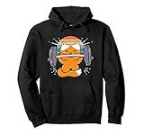 Gato Deadlift Powerlifting Kitty Levantamiento de Pesas Gato Sudadera con Capucha