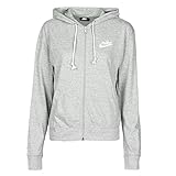 NIKE W NSW Gym VNTG Hoodie FZ Sudadera, Mujer, dk Grey Heather/(Sail), S