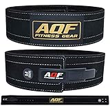 AQF Cinturon Lumbar Gimnasio, 4'/10.2 cm Amplio Cuero Acolchado Faja Lumbar, Cinturones Hombre Mujer...