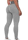 FITTOO Leggings Mallas Mujer Pantalones Deportivos Yoga Alta Cintura Elásticos y Transpirables Gris...