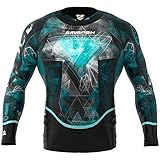 SMMASH Camiseta de Compresión para Hombre con Manga Larga, Camisetas Deporte para OCR, Mallas...